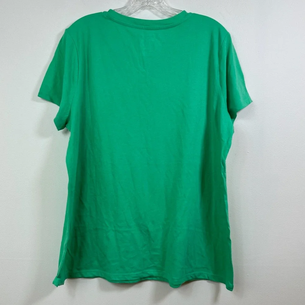 Sonoma Goods For Life Womens XL Green Mandala Graphic T-Shirt New
